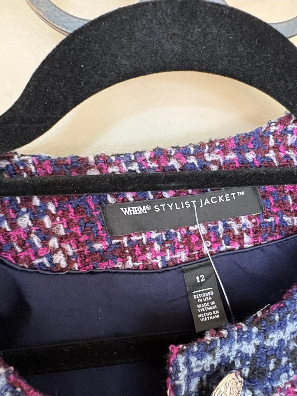 White House Black Market structured tweed